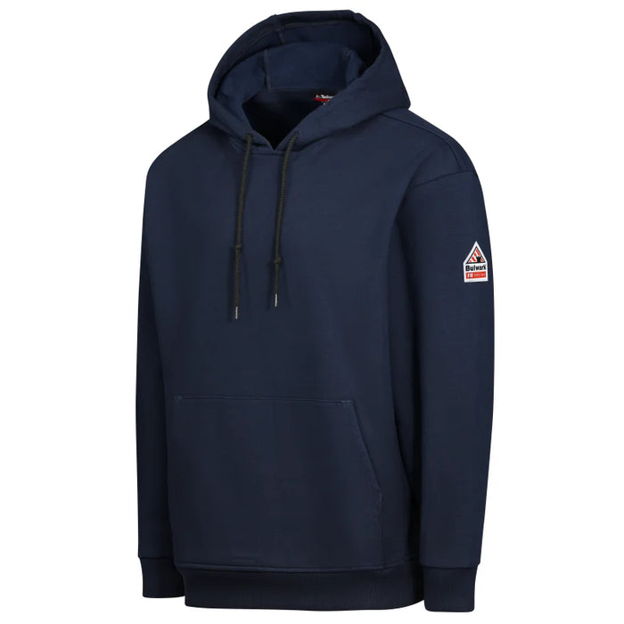 Bulwark® Men's Flame Resistant Pullover Fleece Hoodie  - Navy - SEB4