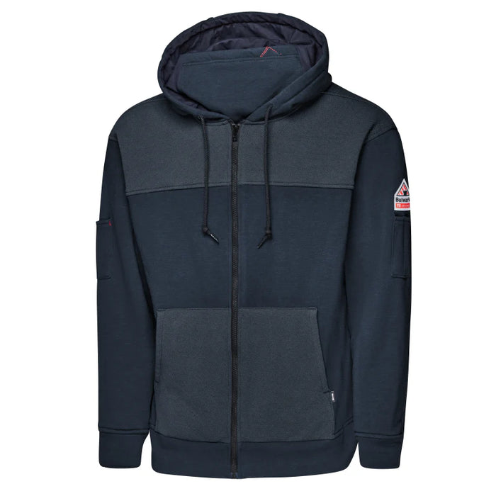 Bulwark® Men's Flame Resistant Zipped Hoodie - Water Resistant - Navy - SMM6