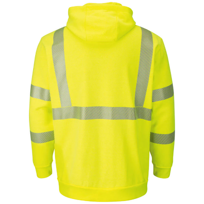 Bulwark® Men's FR High Visibility Hooded Sweatshirt - Yellow/Lime - SMZ4