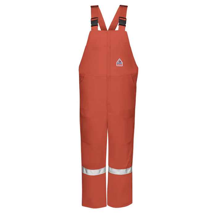 Bulwark® Men's FR Insulated Bib Overall With Reflective Trim - Orange - BLCS