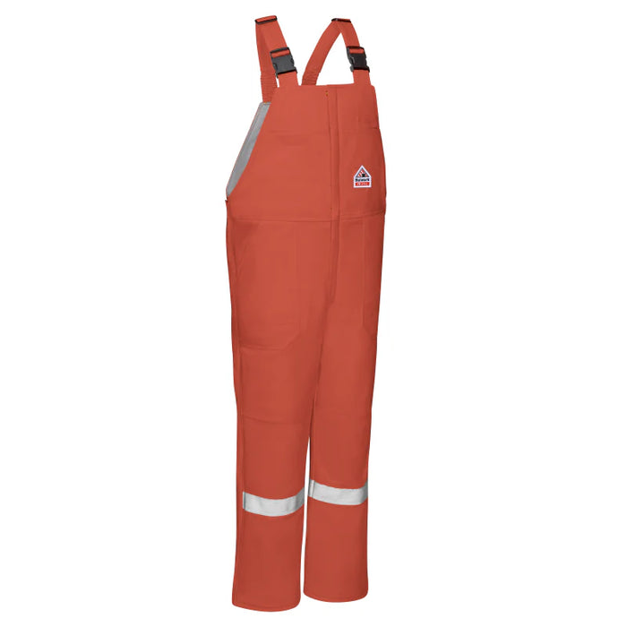 Bulwark® Men's FR Insulated Bib Overall With Reflective Trim - Orange - BLCS
