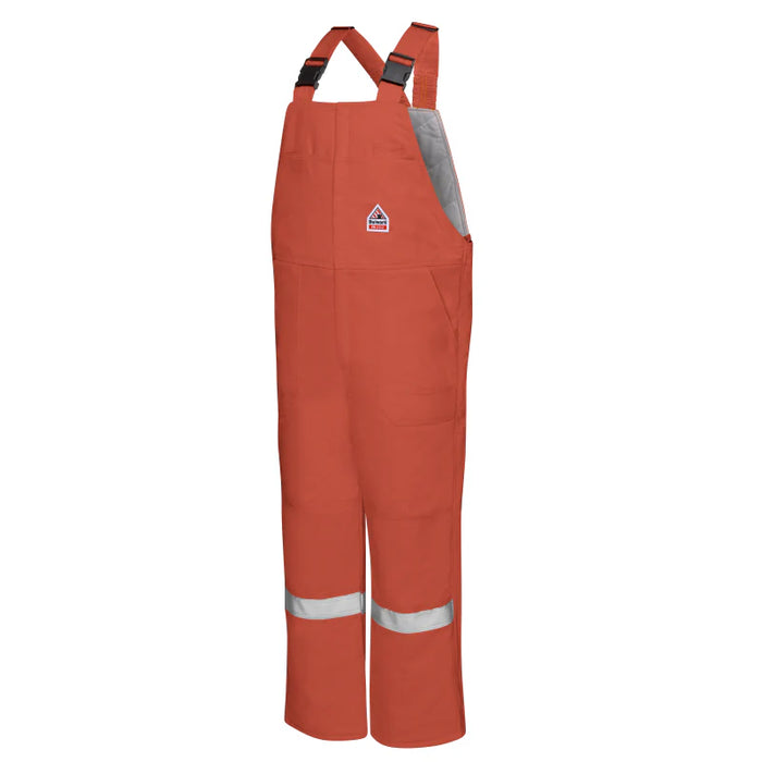 Bulwark® Men's FR Insulated Bib Overall With Reflective Trim - Orange - BLCS