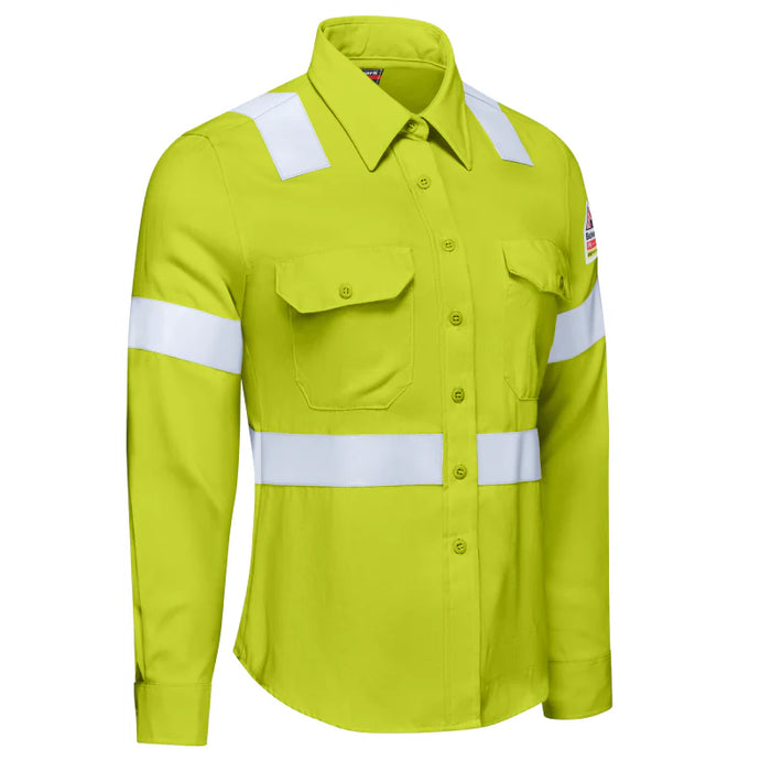 Bulwark® Women's Flame Resistant High Vis - Work Shirt - S1W3