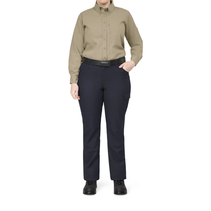 Bulwark® Women's Flame Resistant Lightweight Woven Shirt - Khaki - QS53