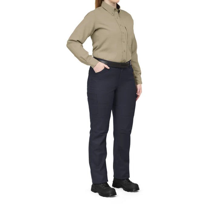 Bulwark® Women's Flame Resistant Lightweight Woven Shirt - Khaki - QS53
