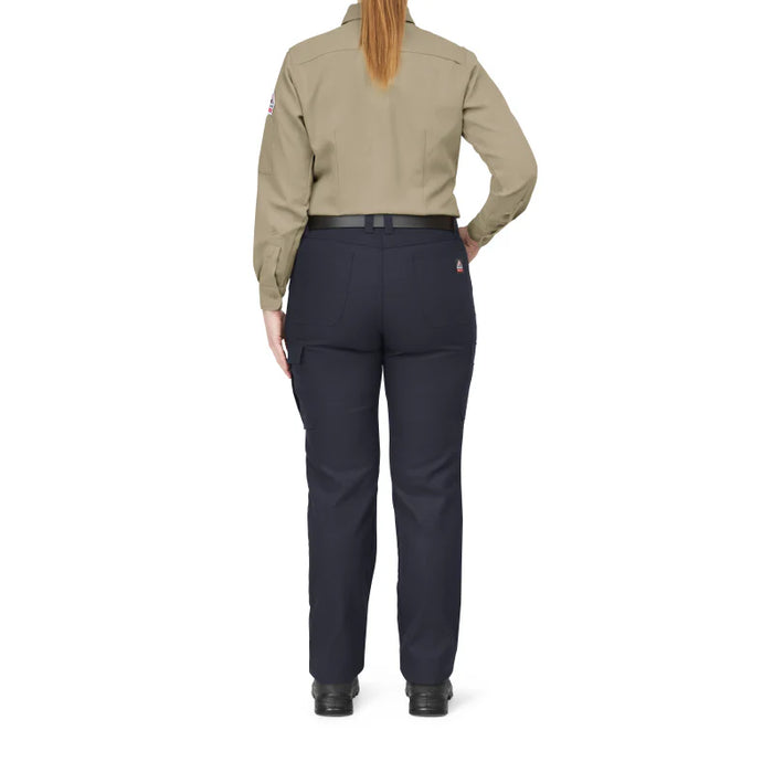 Bulwark® Women's Flame Resistant Lightweight Woven Shirt - Khaki - QS53