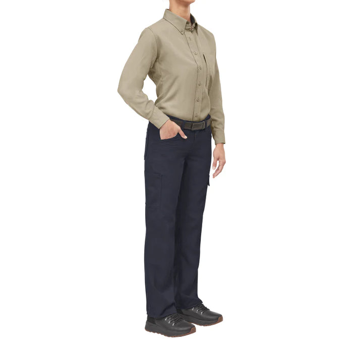 Bulwark® Women's Flame Resistant Lightweight Woven Shirt - Khaki - QS53
