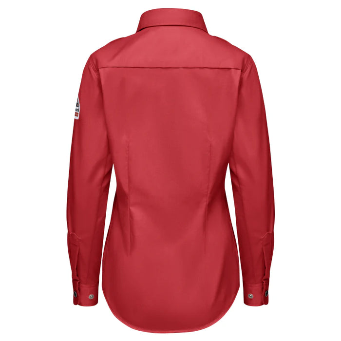 Bulwark® Women's Flame Resistant Snap Front Work Shirt - Red - QS27