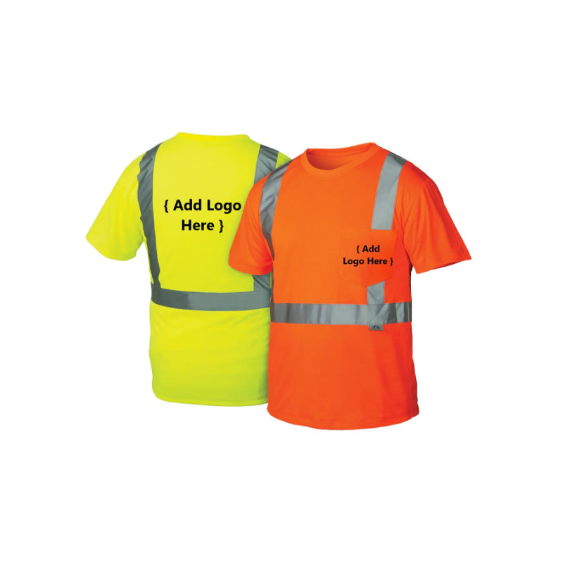 customize custom high vis safety shirts company logo personalize