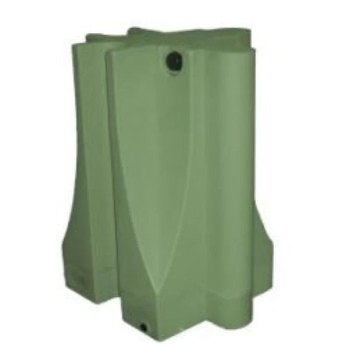 Water Fillable Safety Corner Barricades - 32" H x 18" L x 18" W - 22 Lbs Unfilled