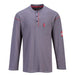 PORTWEST® FR02 Bizflame Henley FR Long Sleeve Shirt - Safety Vests and More