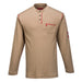 PORTWEST® FR02 Bizflame Henley FR Long Sleeve Shirt - Safety Vests and More