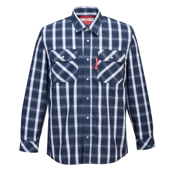 PORTWEST® UFR97 FR Bizflame 88/12 Plaid Shirt - Safety Vests and More