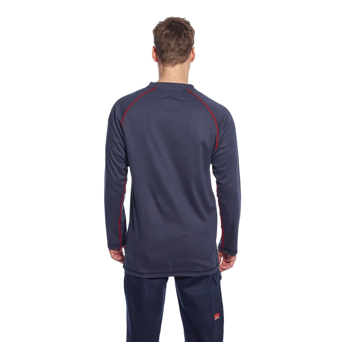 PORTWEST® FR01 Bizflame Flame Resistant Crew Neck Long Sleeve Shirt - Safety Vests and More
