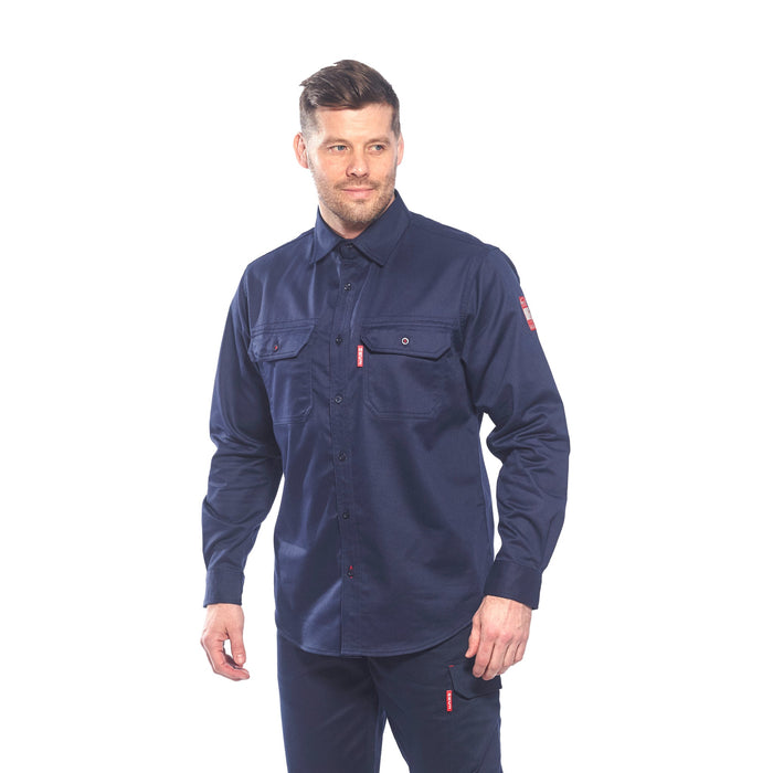 PORTWEST® FR89 Bizflame Flame Resistant Collared Shirt - Safety Vests and More