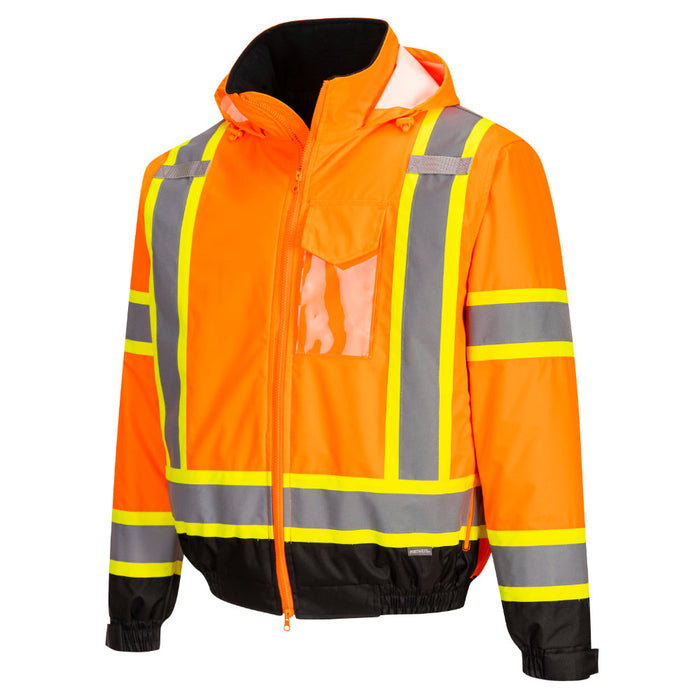 PORTWEST® Hi Vis X-Back Bomber Jacket - ANSI Class 3 - CA160 - Safety Vests and More