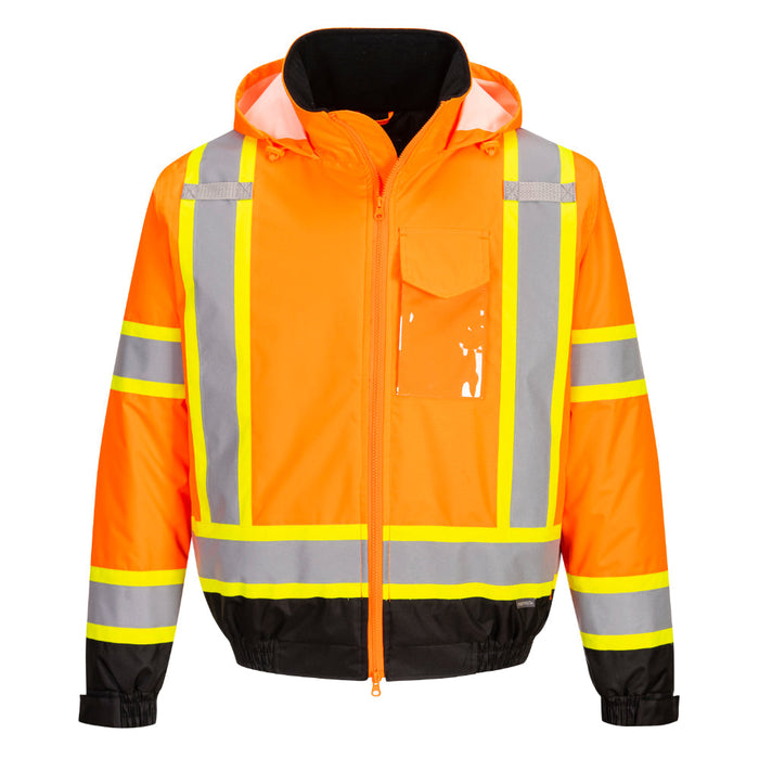 PORTWEST® Hi Vis X-Back Bomber Jacket - ANSI Class 3 - CA160 - Safety Vests and More