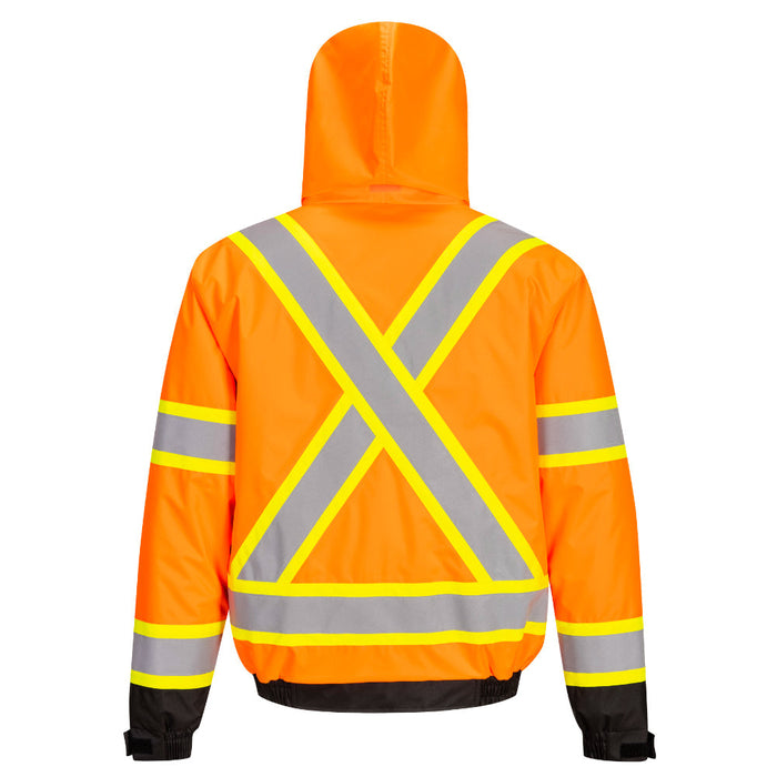 PORTWEST® Hi Vis X-Back Bomber Jacket - ANSI Class 3 - CA160 - Safety Vests and More