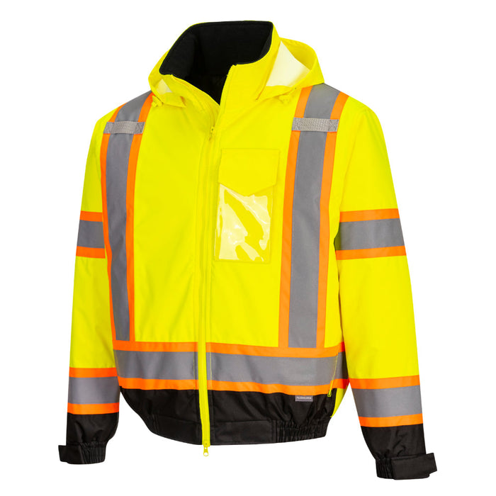 PORTWEST® Hi Vis X-Back Bomber Jacket - ANSI Class 3 - CA160 - Safety Vests and More