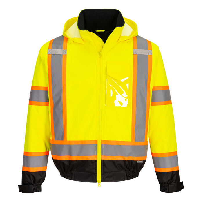 PORTWEST® Hi Vis X-Back Bomber Jacket - ANSI Class 3 - CA160 - Safety Vests and More