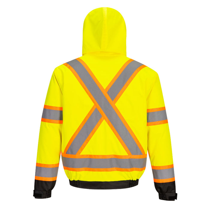 PORTWEST® Hi Vis X-Back Bomber Jacket - ANSI Class 3 - CA160 - Safety Vests and More