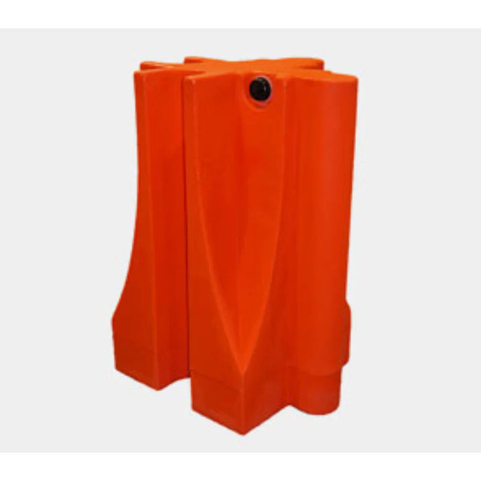 Water Fillable Safety Corner Barricades - 32" H x 18" L x 18" W - 22 Lbs Unfilled