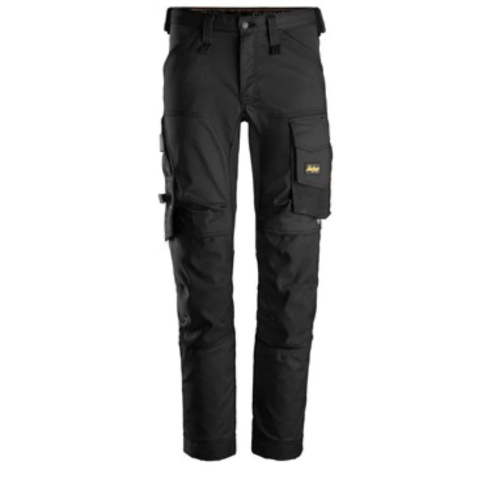 Snickers® Workwear Industrial Stretch Work Pants Tool Holders, CORDURA® Knees & Pre-Bent Legs - Slim Fit - 6341