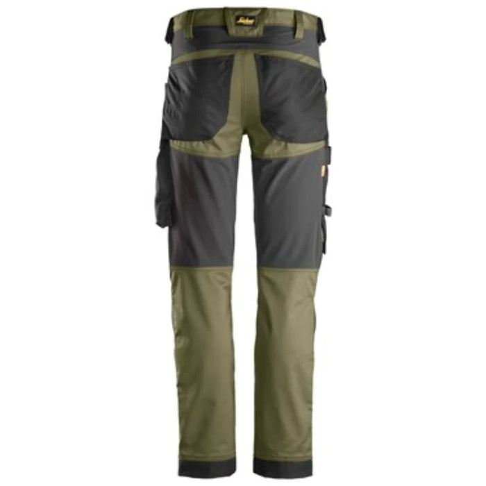 Snickers® Workwear Industrial Stretch Work Pants Tool Holders, CORDURA® Knees & Pre-Bent Legs - Slim Fit - 6341