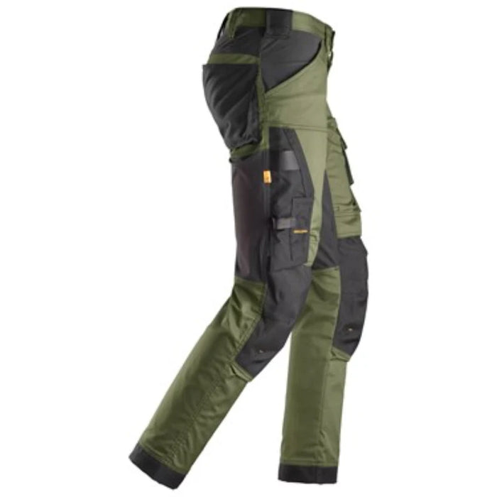 Snickers® Workwear Industrial Stretch Work Pants Tool Holders, CORDURA® Knees & Pre-Bent Legs - Slim Fit - 6341
