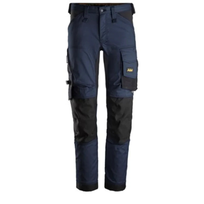 Snickers® Workwear Industrial Stretch Work Pants Tool Holders, CORDURA® Knees & Pre-Bent Legs - Slim Fit - 6341