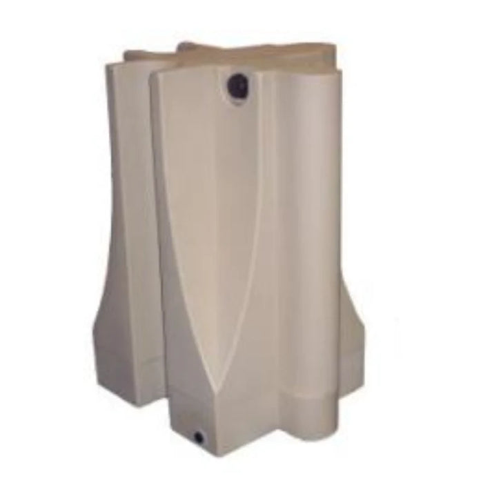 Water Fillable Safety Corner Barricades - 32" H x 18" L x 18" W - 22 Lbs Unfilled