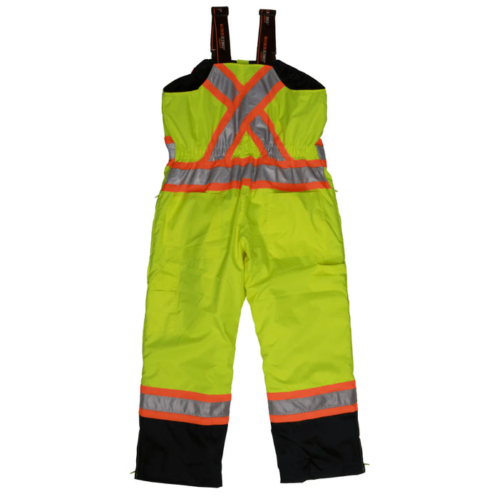 Tough Duck® Hi Vis Insulated Poly Oxford Safety Overall - X-Back - S798