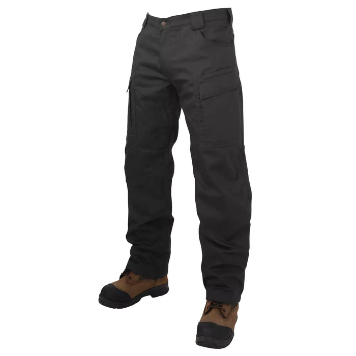 Tough Duck Relaxed Fit Fleece Lined Flex Twill Cargo Pant with 360° Stretch Waist - WP06