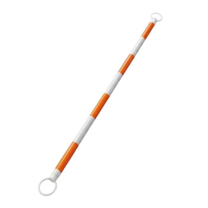 Retractable Traffic Cone Bar - 6' - 10' Feet Adjustable - Orange / White