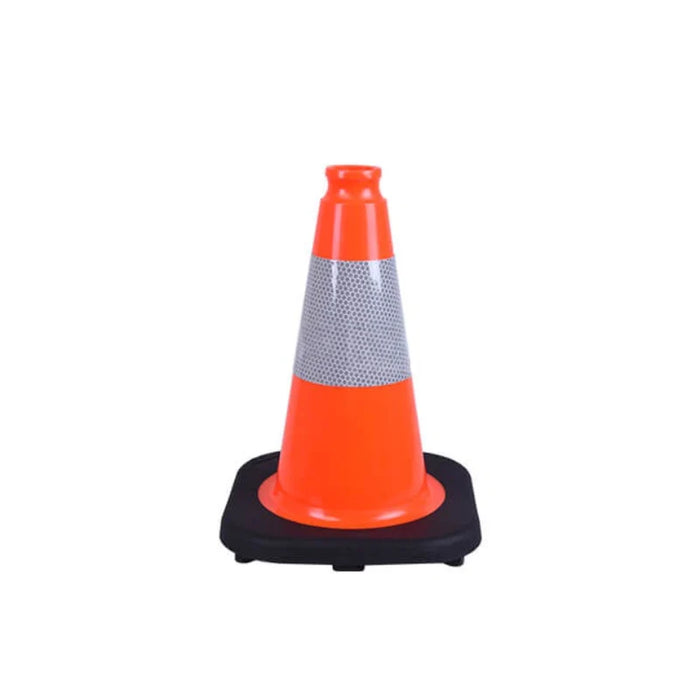 12" Traffic Safety Cone - 1.7 Lbs - Orange - 4" Inch Hi Intensity Reflective Collar