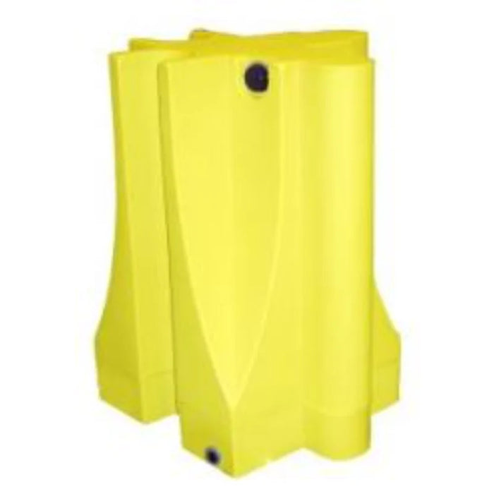 Water Fillable Safety Corner Barricades - 32" H x 18" L x 18" W - 22 Lbs Unfilled